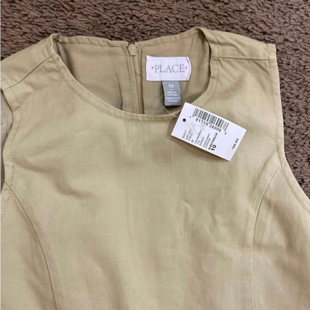 Girls Children’s Place Uniform Belted Jumper Dress size 10 NWT - Picture 6 of 8